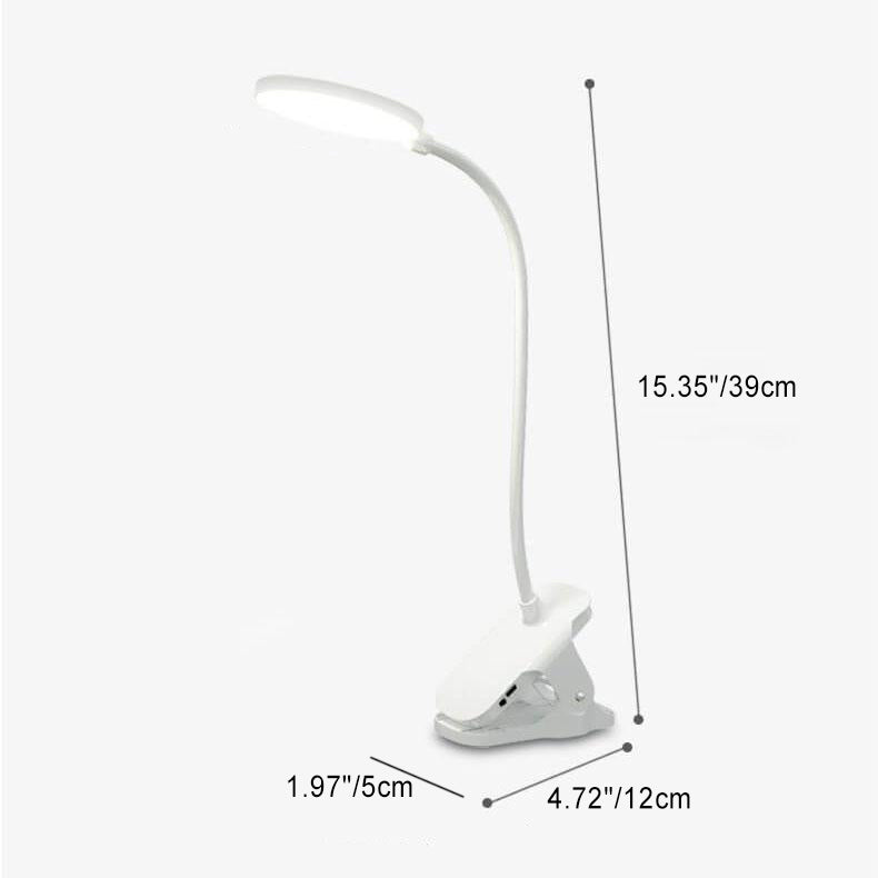 LED Clip Desk Lamp Rechargeable for Eye Protection - ABS, 320lm, view 11