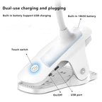 LED Clip Desk Lamp Rechargeable for Eye Protection - ABS, 320lm, view 14