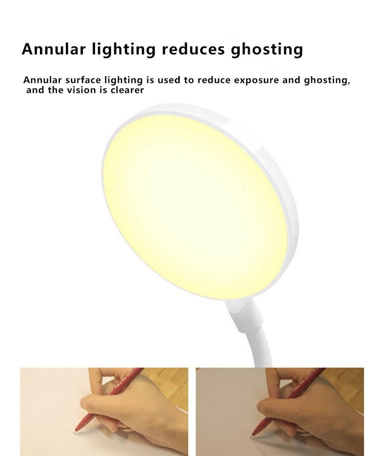 LED Clip Desk Lamp Rechargeable for Eye Protection - ABS, 320lm, view 15