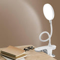 LED Clip Desk Lamp Rechargeable for Eye Protection - ABS, 320lm