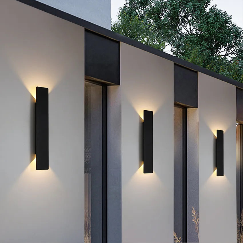 Weatherproof Aluminium Outdoor Wall Light with LED - IP65, 85-265V, view 4