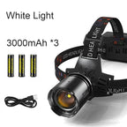Rechargeable Waterproof LED Work Headlamp for Camping and Outdoors - Zoomable, view 3