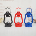 Portable Rechargeable LED Hurricane Lantern - Clear Glass Globe, Hanging Handle, view 2