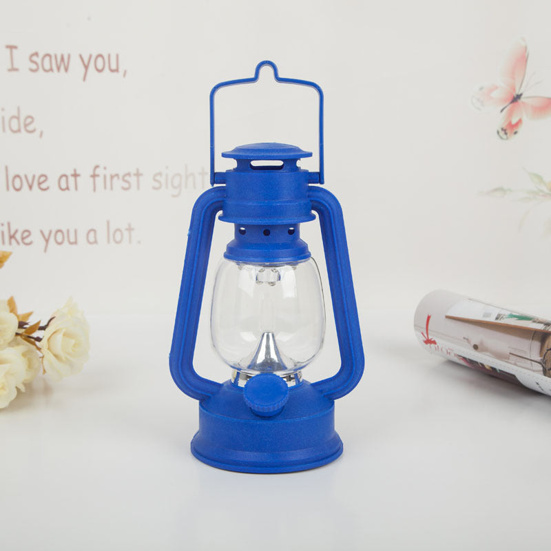 Portable Rechargeable LED Hurricane Lantern - Clear Glass Globe, Hanging Handle, view 5