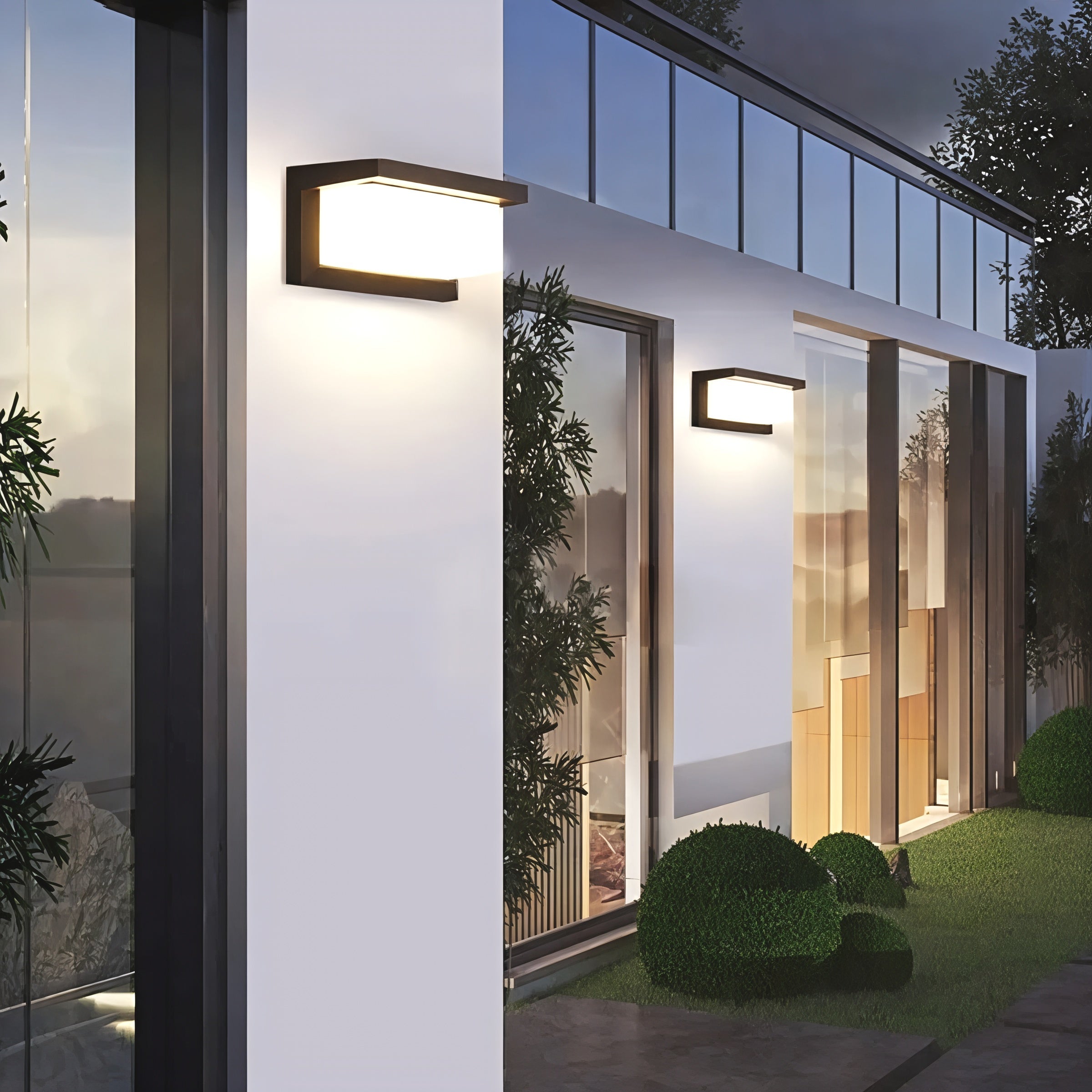 Outdoor Motion Sensor LED Wall Light - 16W, Ip66 Waterproof, ABS, 24 cm