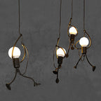 Retro Iron Man Pendant Light for Home - Adjustable Length, 3 Finishes, view 12