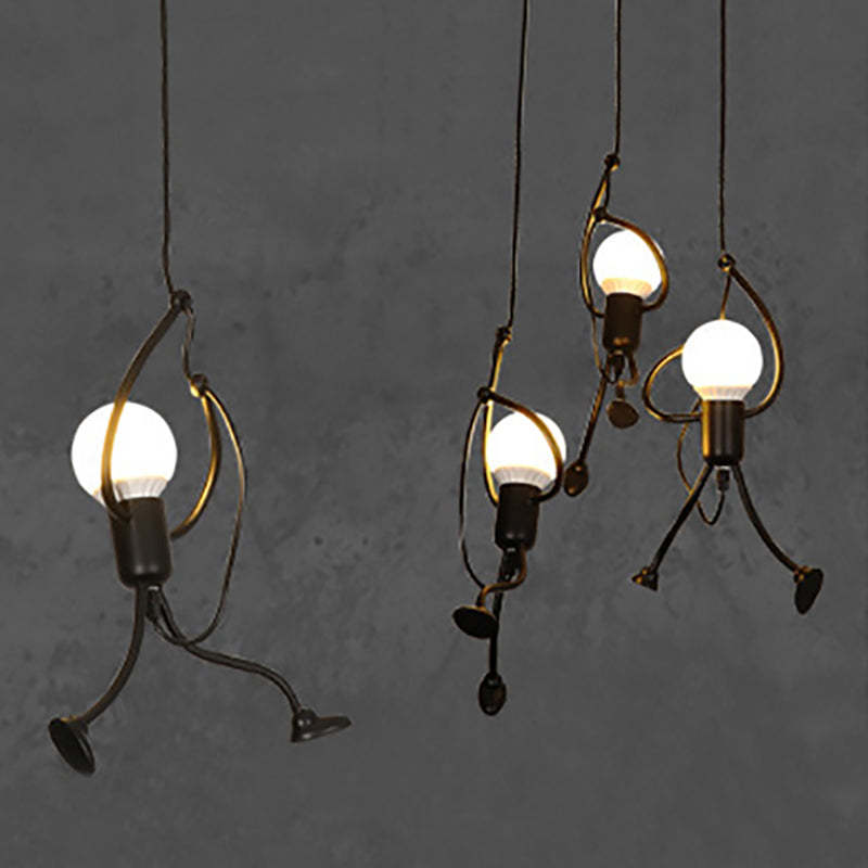 Retro Iron Man Pendant Light for Home - Adjustable Length, 3 Finishes, view 12