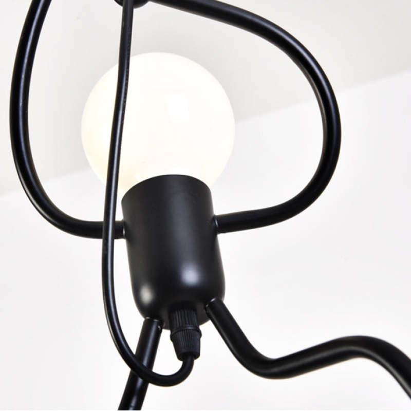 Retro Iron Man Pendant Light for Home - Adjustable Length, 3 Finishes, view 14