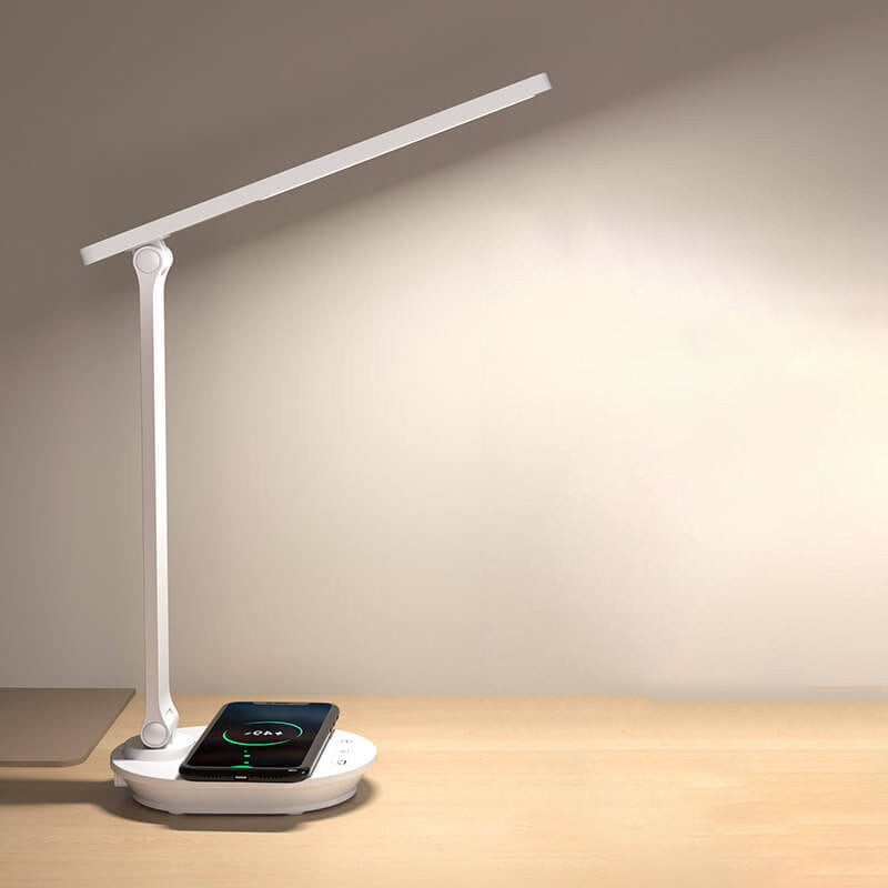 Modern Double Foldable Wireless Rechargeable LED Desk Lamp - Eye Care, 36V, 5W, view 5