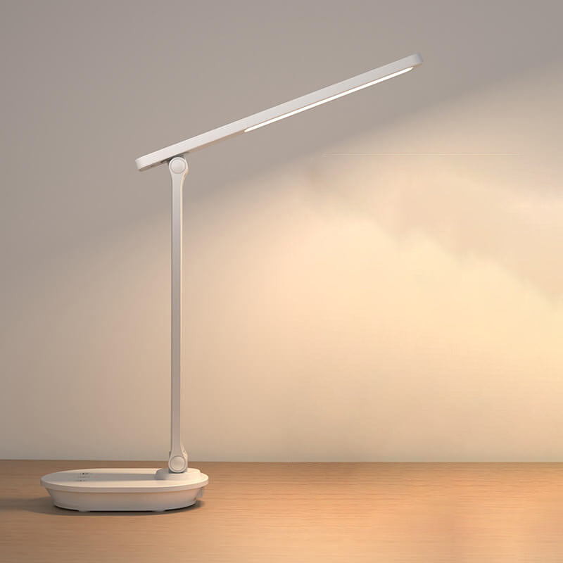 Modern Double Foldable Wireless Rechargeable LED Desk Lamp - Eye Care, 36V, 5W