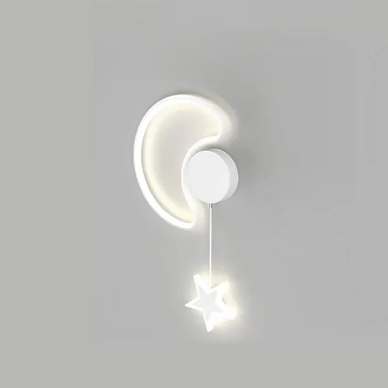 Magical Wall Lamp with Clouds, Stars and Moon - LED, Plastic, White or Black, view 12
