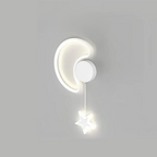 Magical Wall Lamp with Clouds, Stars and Moon - LED, Plastic, White or Black, view 12