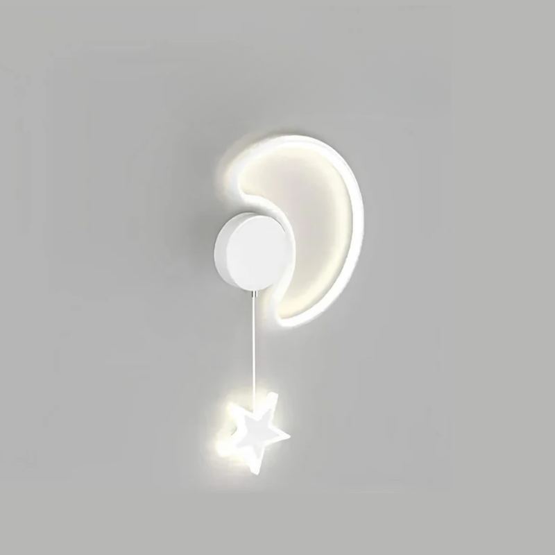 Magical Wall Lamp with Clouds, Stars and Moon - LED, Plastic, White or Black, view 13