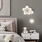 Magical Wall Lamp with Clouds, Stars and Moon - LED, Plastic, White or Black, view 8