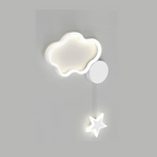 Magical Wall Lamp with Clouds, Stars and Moon - LED, Plastic, White or Black
