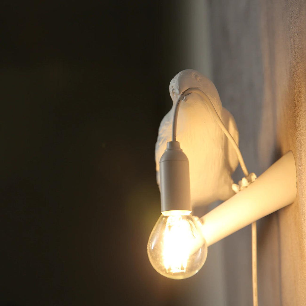Bird Wall Light for Indoor Use - Resin, LED Compatible, 32.8cm Diameter, view 15