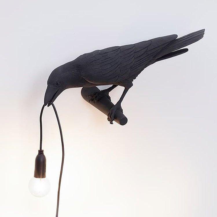 Bird Wall Light for Indoor Use - Resin, LED Compatible, 32.8cm Diameter, view 16