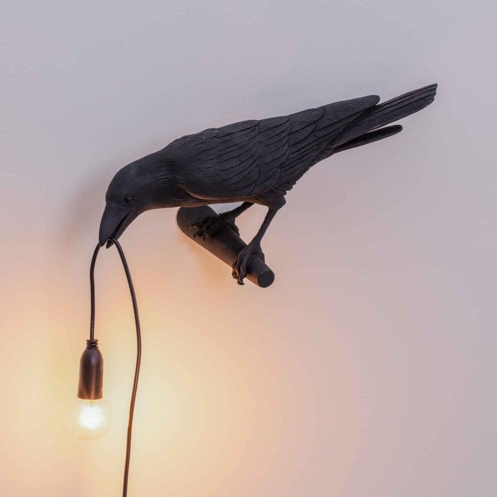 Bird Wall Light for Indoor Use - Resin, LED Compatible, 32.8cm Diameter, view 17