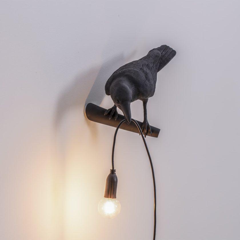 Bird Wall Light for Indoor Use - Resin, LED Compatible, 32.8cm Diameter, view 18