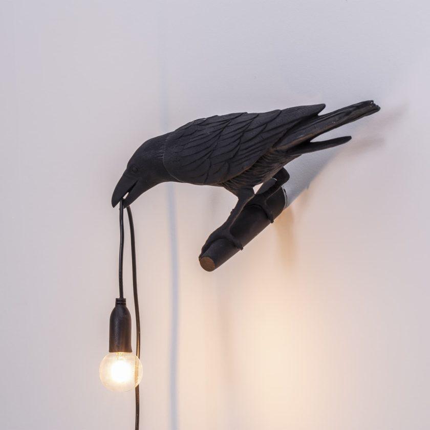 Bird Wall Light for Indoor Use - Resin, LED Compatible, 32.8cm Diameter, view 19