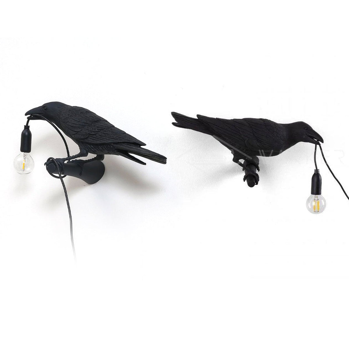 Bird Wall Light for Indoor Use - Resin, LED Compatible, 32.8cm Diameter, view 29
