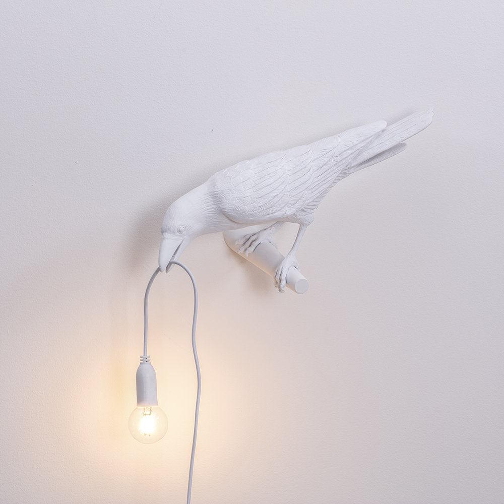 Bird Wall Light for Indoor Use - Resin, LED Compatible, 32.8cm Diameter, view 4
