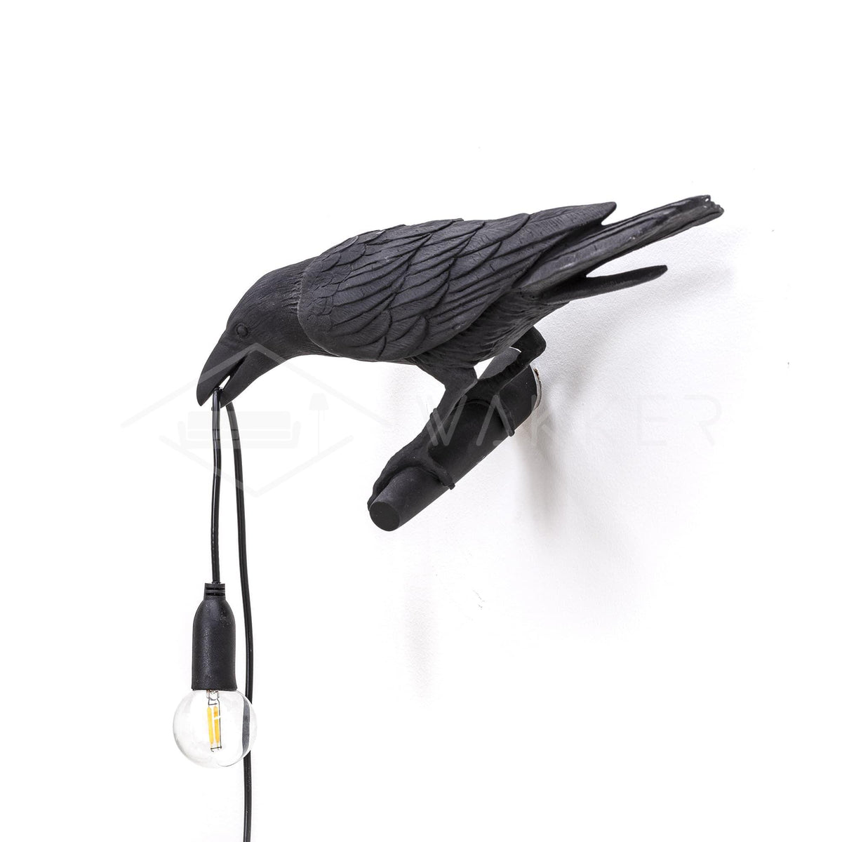 Bird Wall Light for Indoor Use - Resin, LED Compatible, 32.8cm Diameter, view 6