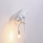 Bird Wall Light for Indoor Use - Resin, LED Compatible, 32.8cm Diameter, view 7