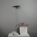 Bird Wall Light for Indoor Use - Resin, LED Compatible, 32.8cm Diameter, view 8