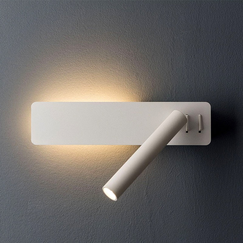 Rotatable LED Wall Reading Light for Bedroom - Dimmable, 360° Swivel