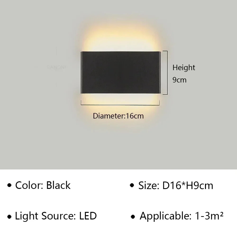 Modern LED Wall Lamp for Bedroom, Hallway, Bathroom - 12W, Warm White, view 10
