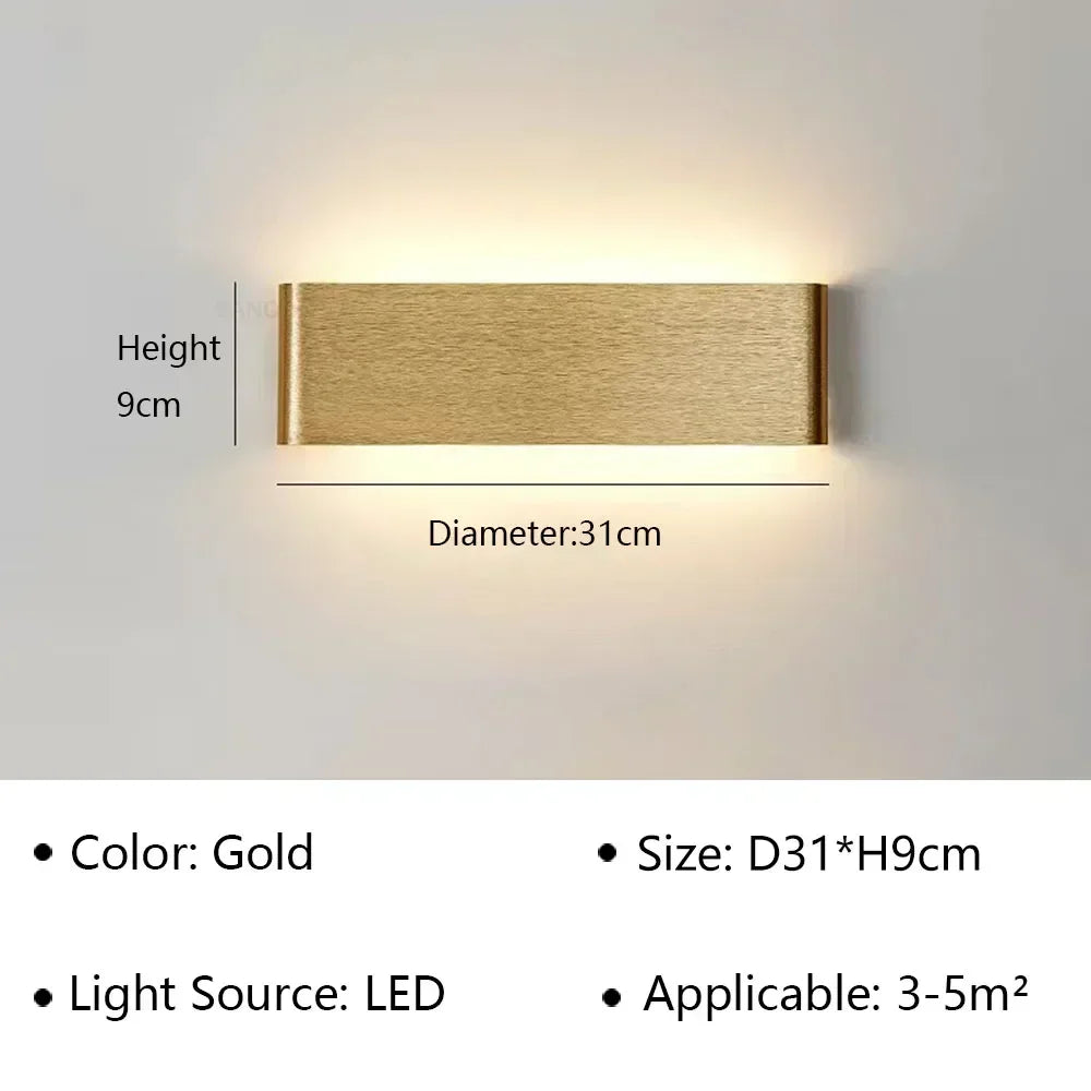Modern LED Wall Lamp for Bedroom, Hallway, Bathroom - 12W, Warm White, view 14