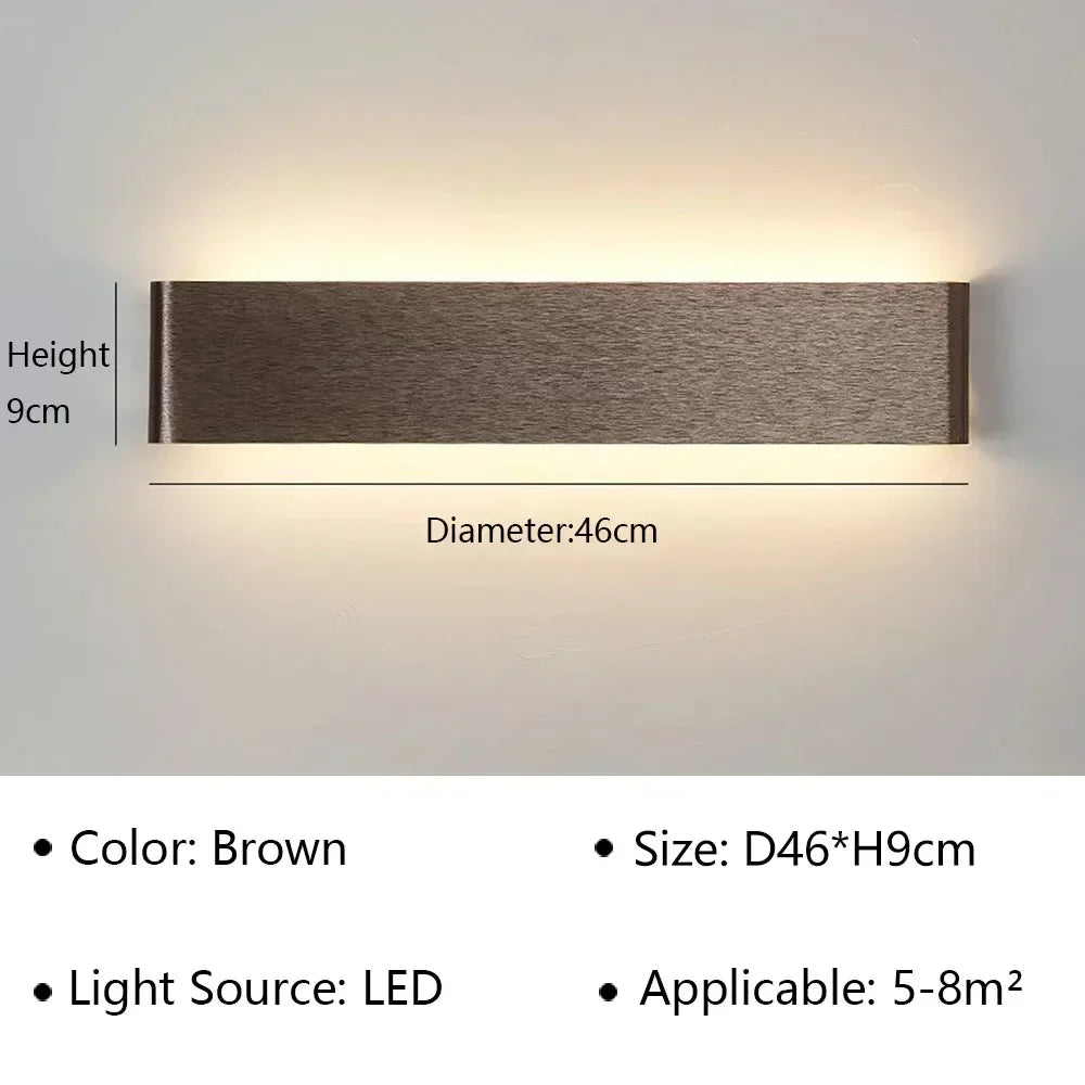Modern LED Wall Lamp for Bedroom, Hallway, Bathroom - 12W, Warm White, view 18