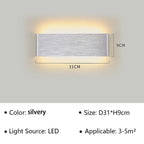 Modern LED Wall Lamp for Bedroom, Hallway, Bathroom - 12W, Warm White, view 20