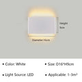 Modern LED Wall Lamp for Bedroom, Hallway, Bathroom - 12W, Warm White, view 7