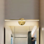 Nordic Minimalist Aluminium LED Mirror Wall Light - Black, White, or Gold, view 10