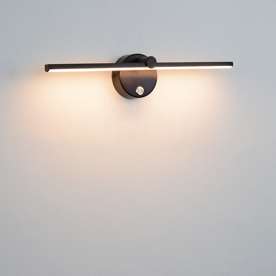 Nordic Minimalist Aluminium LED Mirror Wall Light - Black, White, or Gold, view 11