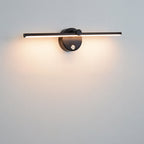 Nordic Minimalist Aluminium LED Mirror Wall Light - Black, White, or Gold, view 11