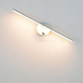 Nordic Minimalist Aluminium LED Mirror Wall Light - Black, White, or Gold, view 3