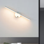 Nordic Minimalist Aluminium LED Mirror Wall Light - Black, White, or Gold, view 4