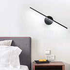 Nordic Minimalist Aluminium LED Mirror Wall Light - Black, White, or Gold, view 9