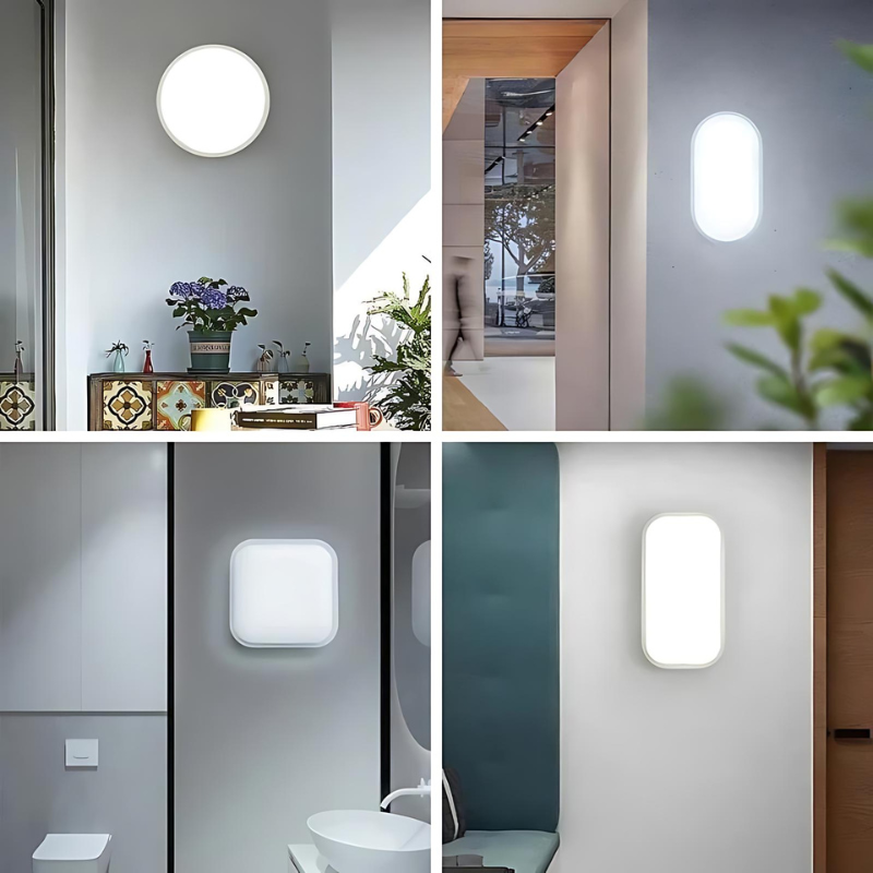 Minimalist LED Wall Light for Modern Interiors - Round, Square, or Rectangular, view 4