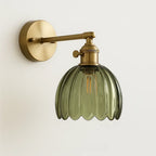 Vintage Glass Tulip Shade Wall Lamp - E26 Bulb, 40W Max, view 5