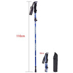 Lightweight Adjustable Aluminium Trekking Poles, 65–135 cm, Foldable
