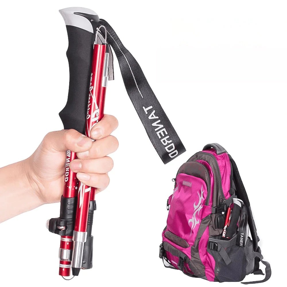Lightweight Adjustable Aluminium Trekking Poles, 65–135 cm, Foldable