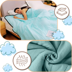 Lightweight Cotton-Spandex Cooling Blanket, 140 x 200 cm or 170 x 200 cm