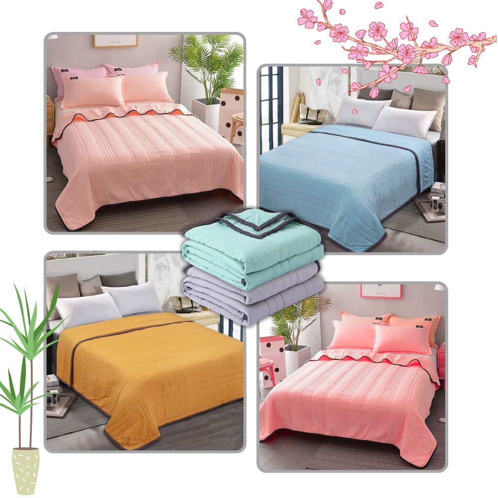Lightweight Cotton-Spandex Cooling Blanket, 140 x 200 cm or 170 x 200 cm