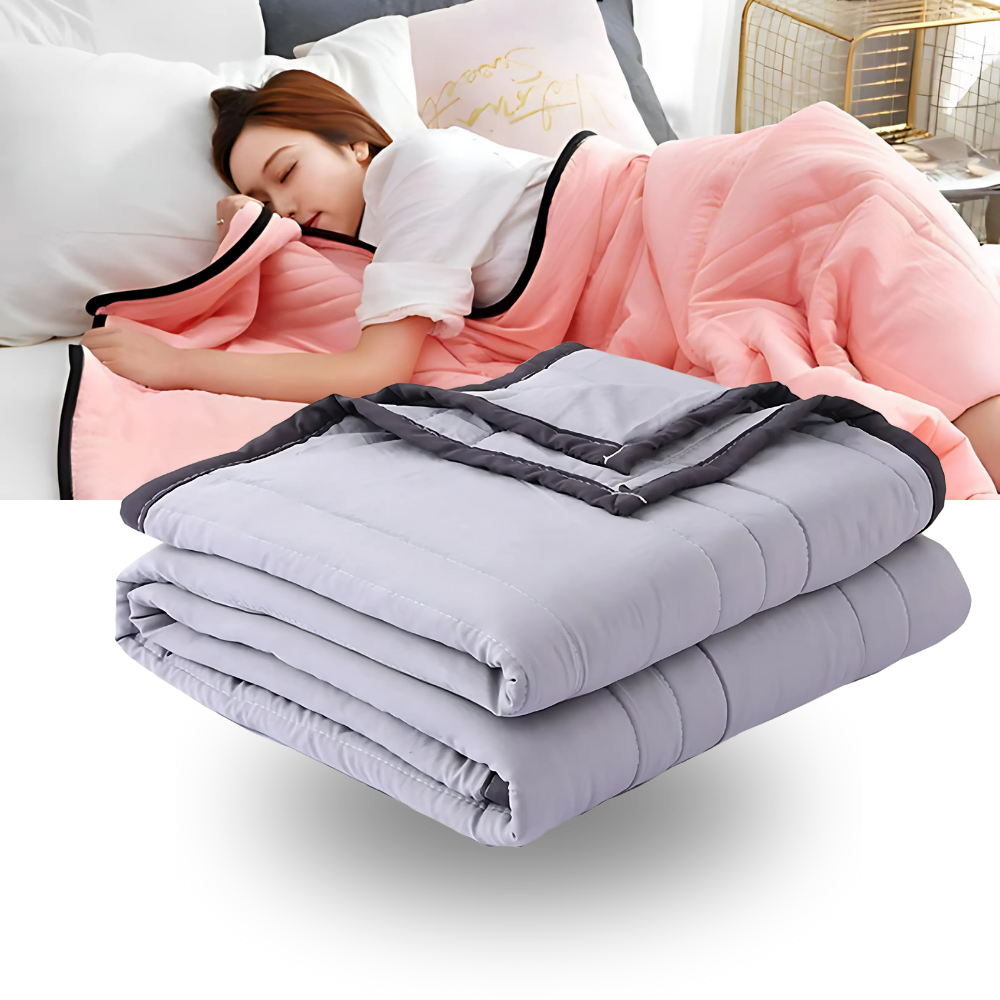 Lightweight Cotton-Spandex Cooling Blanket, 140 x 200 cm or 170 x 200 cm
