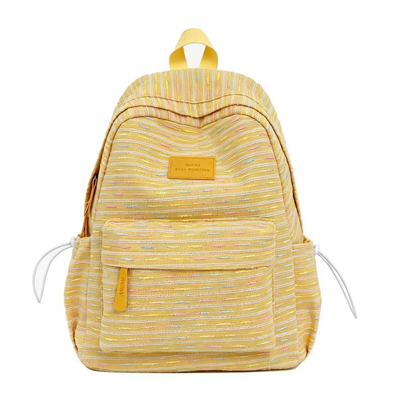 Lightweight Everyday Backpack with Woven Texture