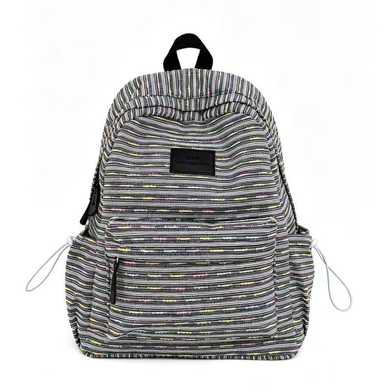 Lightweight Everyday Backpack with Woven Texture